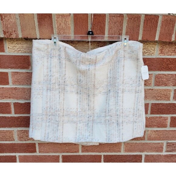 Altar'd State Dresses & Skirts - Altar'd State Skort Women's Size XXL New with Tags Faux Wrap Vanilla Plaid